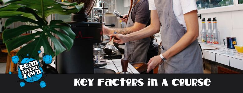 baristas behind a coffee machine