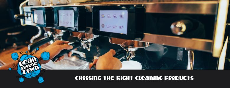 cleaning a coffee machine