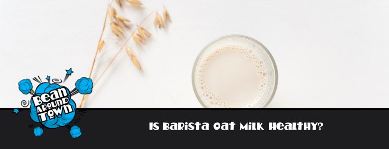 oat milk in a cup