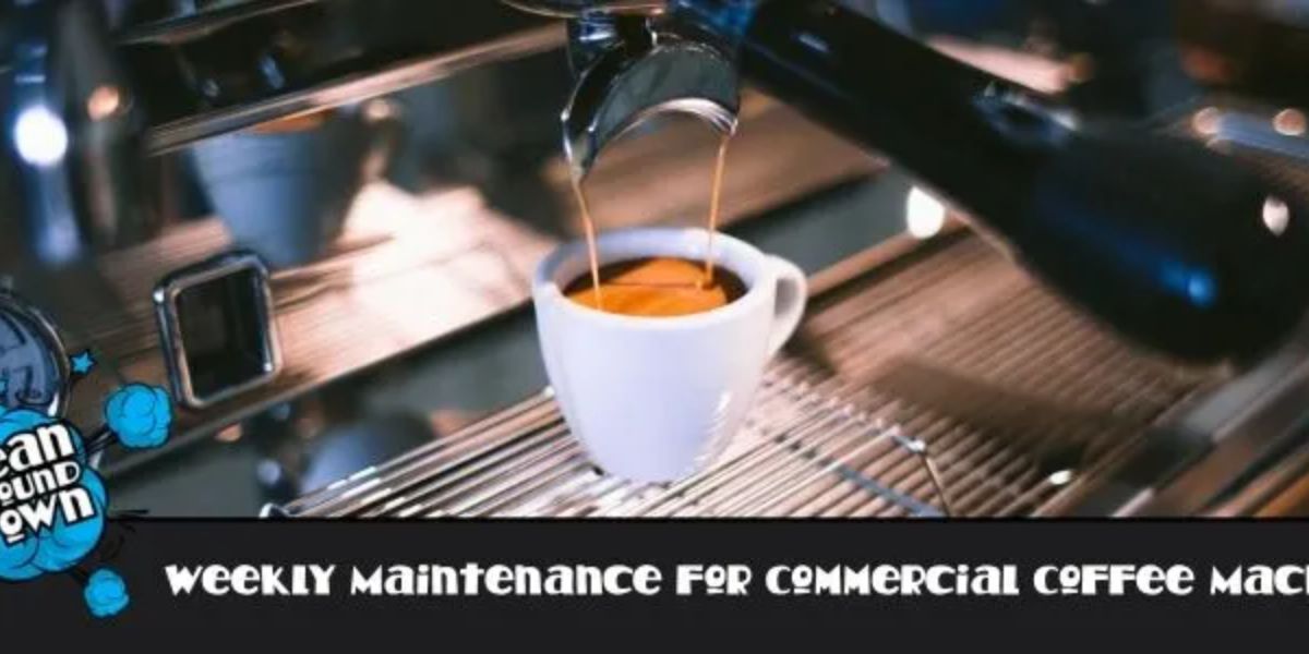 Weekly maintenance service for commercial coffee machines by Bean Around Town.