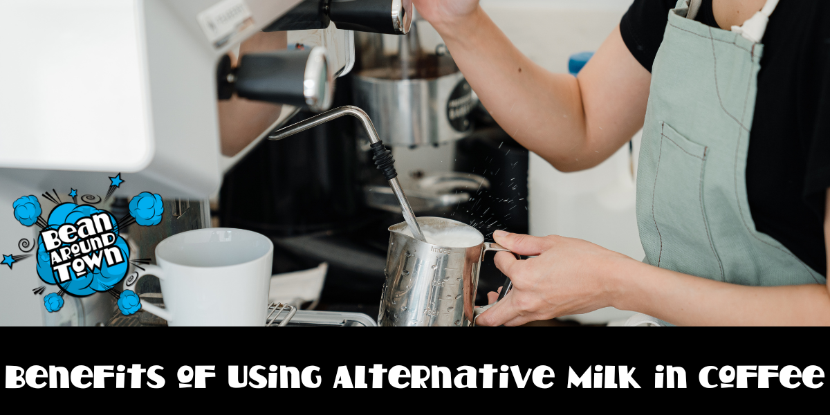 Benefits of alternative milk in coffee include lower calories, better blood sugar control, added nutrients, and unique flavors.