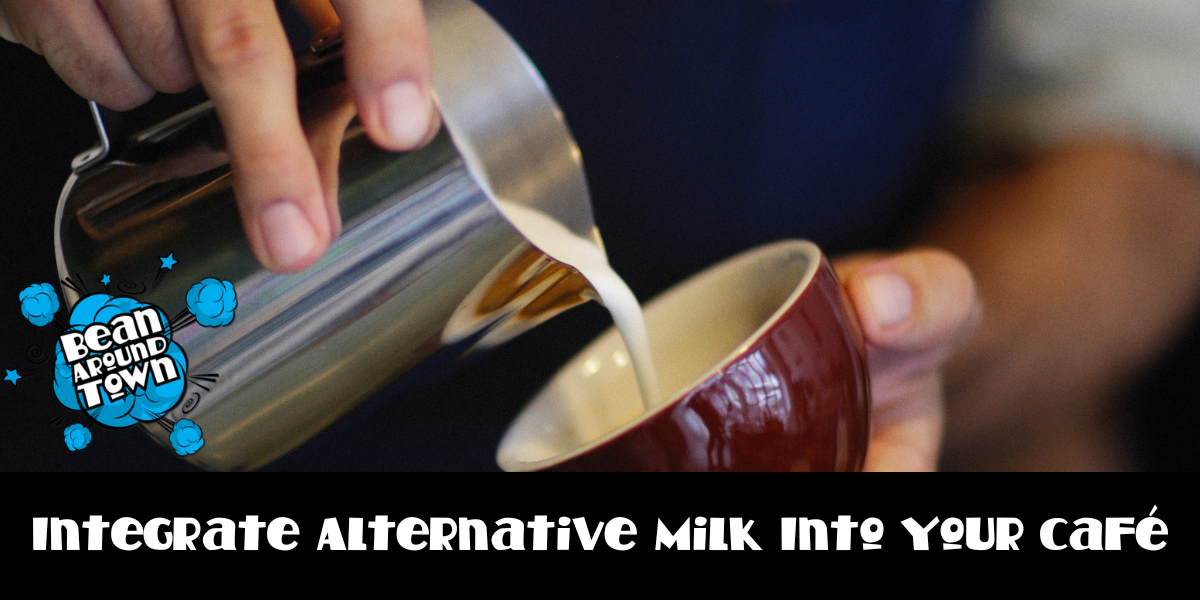 Interactive guide on integrating alternative milk into cafés, covering training, menu updates, and inventory management.