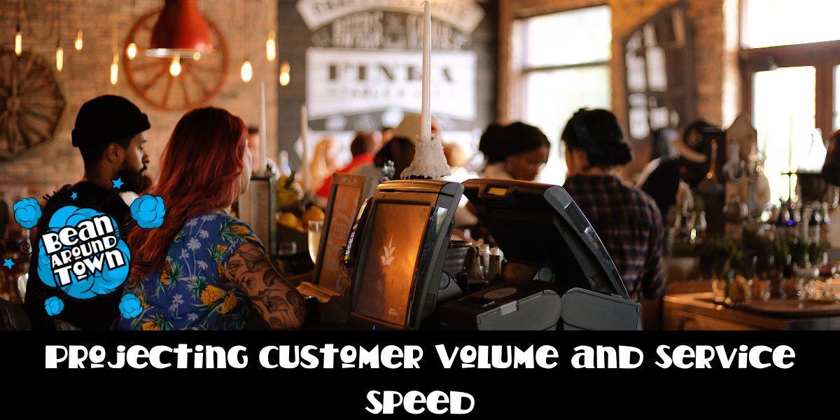 Image illustrating space and capacity planning for coffee shop layouts, highlighting efficient workflow and equipment placement. 
