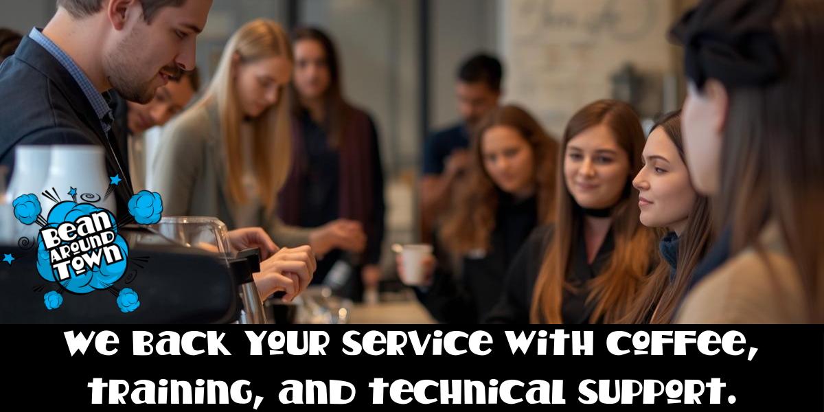 We back your service with coffee, training, and technical support.